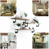 4 Pipe Shelf Bracket Industrial Metal Rustic Wall Floating Shelves Support Decor