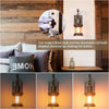 Rustic Oil Rubbed Bronze Vintage Wall Light Industrial Lamp Glass Metal Cafe