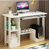 White Computer Desk Laptop Student Study Writing Table Workstation Storage Shelf