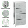 2/3/4/5 Drawer Fabric Cabinet of Drawer Cabinet Storage Unit Chest Table Bedside