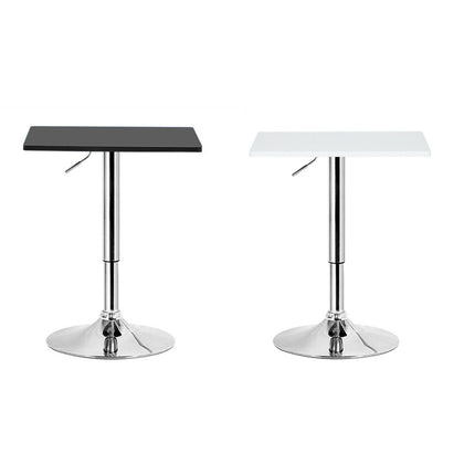 Adjustable Height Bar Table Coffee Dining Table Breakfast Bistro Swivel Pub Cafe