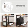 Modern Computer Desk Office Large Shelf Storage Metal Writing PC Laptop Table