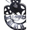 Wall-Clock Gear Horologe Numeral Wooden Living-Room Retro Vintage European-Style