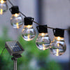 100-20LED SOLAR POWERED RETRO BULB STRING LIGHT GARDEN OUTDOOR FAIRY SUMMER LAMP