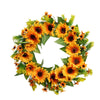 Artificial Sunflower Door Wreath Blossom Flower Garland Party Summer Hanging