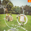 80" Circle Hoop Arch Stand Metal Wedding Flower Balloon Backdrop Stand NEW UK