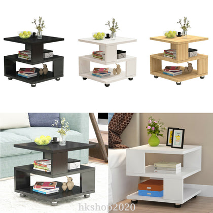 Coffee Table Sofa Side End Modern Tea Desk Storage Shelf for Living Room/Bedroom