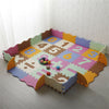 EVA Foam Puzzle Play Mat w Borders Kids Multi-Color Safe Baby Padded Floor Tiles