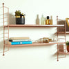 BTFY Shelving Wall Mounted Pink Metal 3 Adjustable Shelves Modular Display Unit