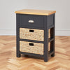 Charcoal Grey Painted Small Console Table-SLIGHT SECONDS-FC40-F825
