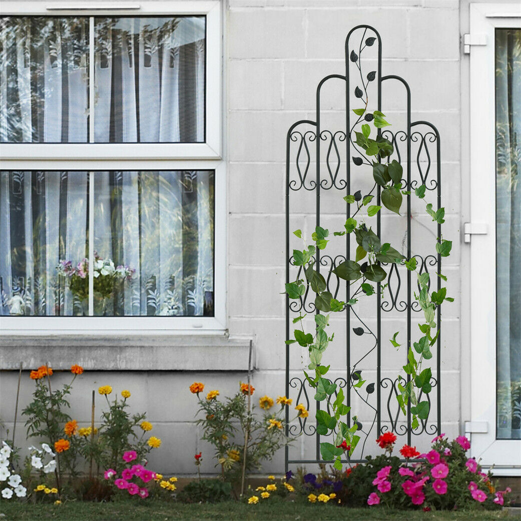 179cm Tall Metal Garden Trellis for Climbing Plants Support Frame Wall Trellis