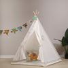 Large Canvas Children Indian Tent Teepee Kids Wigwam Indoor Outdoor Play House