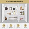 Wall-Mounted Bathroom Mirror Cabinet 3 Door Storage Cupboard Adjustable Shelves