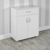 Small 2 Door 1 Drawer Hallway Living Room Sideboard Wooden Storage Cabinet Unit