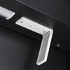 LED Bathroom Mirror Cabinet Black with Shaver Socket Illuminated Lights 630x650