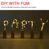 12PCS 10LED Wine Bottle Fairy String Lights Battery Cork Shaped Wedding Party