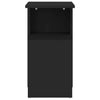 Living Room Modern Side Table Black 36x30x56 cm Chipboard