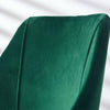 2Pcs Morden Velvet Dining Chairs Living Room Luxury Chairs Counter Chairs Green
