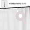 Long Shower Curtain Partition Waterproof Mildew Bathroom Curtain & Ring Hooks UK