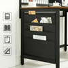 Industrial Computer Desk Rustic Metal Workstation Vintage Retro Writing Table