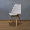 Eiffel Dining Chair Computer Desk Seat Wooden Legs For Home Office Room Study