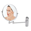 8" Extendable Shaving Mirror10X Magnification Double-sided Round Bathroom Mirror