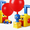 Toys Car Balloon Powered Aerodynamics Launcher Kit Kids Toy Funny Inertia Gifts