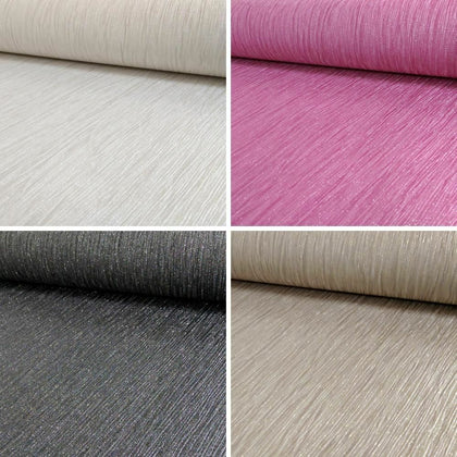 NEW DEBONA CRYSTAL PLAIN PATTERN TEXTURED STRIPE GLITTER MOTIF VINYL WALLPAPER