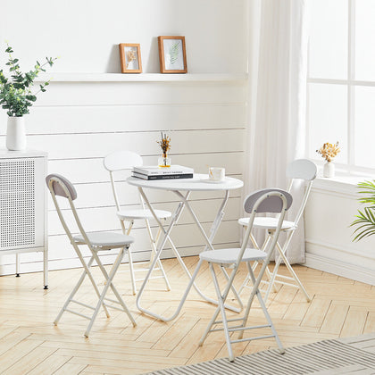 Folding Table Chairs Portable Kitchen Dining Set Indoor Outdoor Garden Furniture