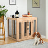 XL Wooden Puppy Cage Furniture Style Dog Crate End Table Pet Kennel House w/Door