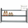 3 Tier Shoes Rack Organiser Shoes Tower Shelf Storage Cabinet Stand Shelf Black
