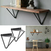 Wall Mounted Shelf Metal Black Rack Storage Hanging Hanger Triangle Shelves Unit