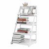 4 Tier Shelf Ladder Shelving Unit Display Stand Home Storage Rack UK NEW