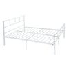 Single Double Bed Metal Frame 3ft 4ft6 Bedroom Furniture with Sprung Mattress