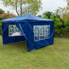 Heavy Duty 3x3m Gazebo Waterproof Marquee Canopy Garden Wedding Party Tent Blue