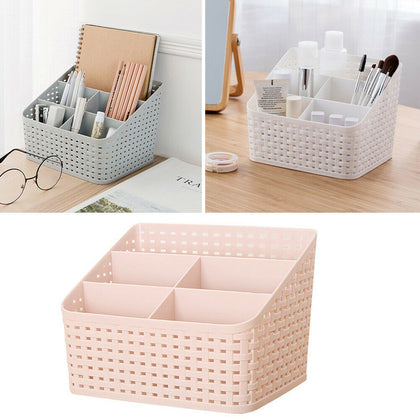 Desktop Remote Control Cosmetic Holder Storage Organizer Box Home Office Decor