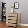 Modern Oak Chest of Drawers 4 Draws Bedroom Furniture Hallway Nightstand Cabinet