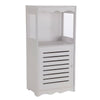 Wooden Bathroom Cabinet Shelf Storage Cupboard Toilet Unit Free Standing