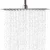 UK Shower Head Large Bath Square Head Waterfall Chrome Rainfall Overhead Kit Set