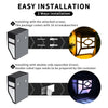 4x Bright Outdoor Led Solar Powered Wall Lights Door Fence Garden Pathway lamp