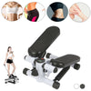 Mini LCD Display Twist Stepper Exercise Arm Cords Stair Climber Fitness Swing