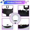 18" LED Ring Light Light Stand Kit Dimmable Photo Studio Selfie Phone Live