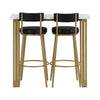Bar Table and 2 Stools Set Breakfast Counter Height Kitchen Dining Room HT