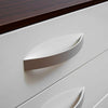 Drawer Chest 4 Drawers High Gloss Storage Bedroom Furniture White & Walnut