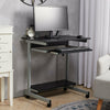 Mobile Computer Desk PC Laptop Table Home Office Desk Study Writing Desk Black