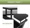Small Computer Desk PC Laptop Table w/ 2 Shelves Home Office Study Workstation