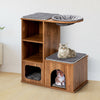 Multi-Level Cat House Cat Condo Tree Kitty Climbing Tower W/Sisal Scratching Mat