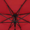 2.7M Garden Parasol Outdoor Sun Shade Banana Umbrella Hanging Cantilever Red