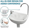 Portable Washing Station Mobile Freestanding Hand Wash Sink for Camping Caravans