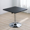 Black Bar Table Small Breakfast Table Adjustable Height Swivel Café Living Room
